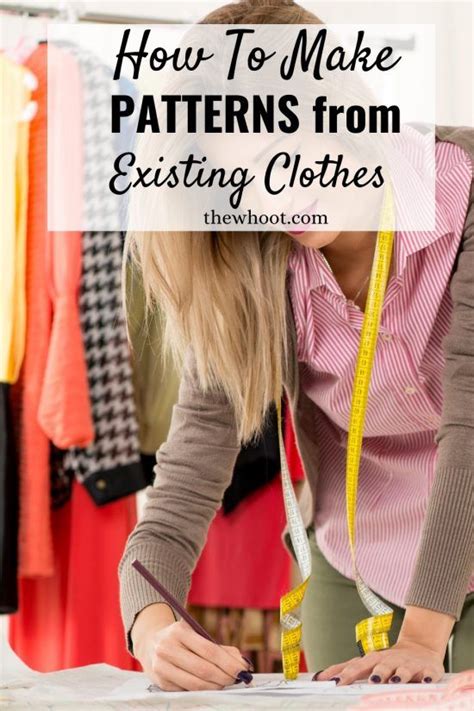 sewing patterns using existing clothes